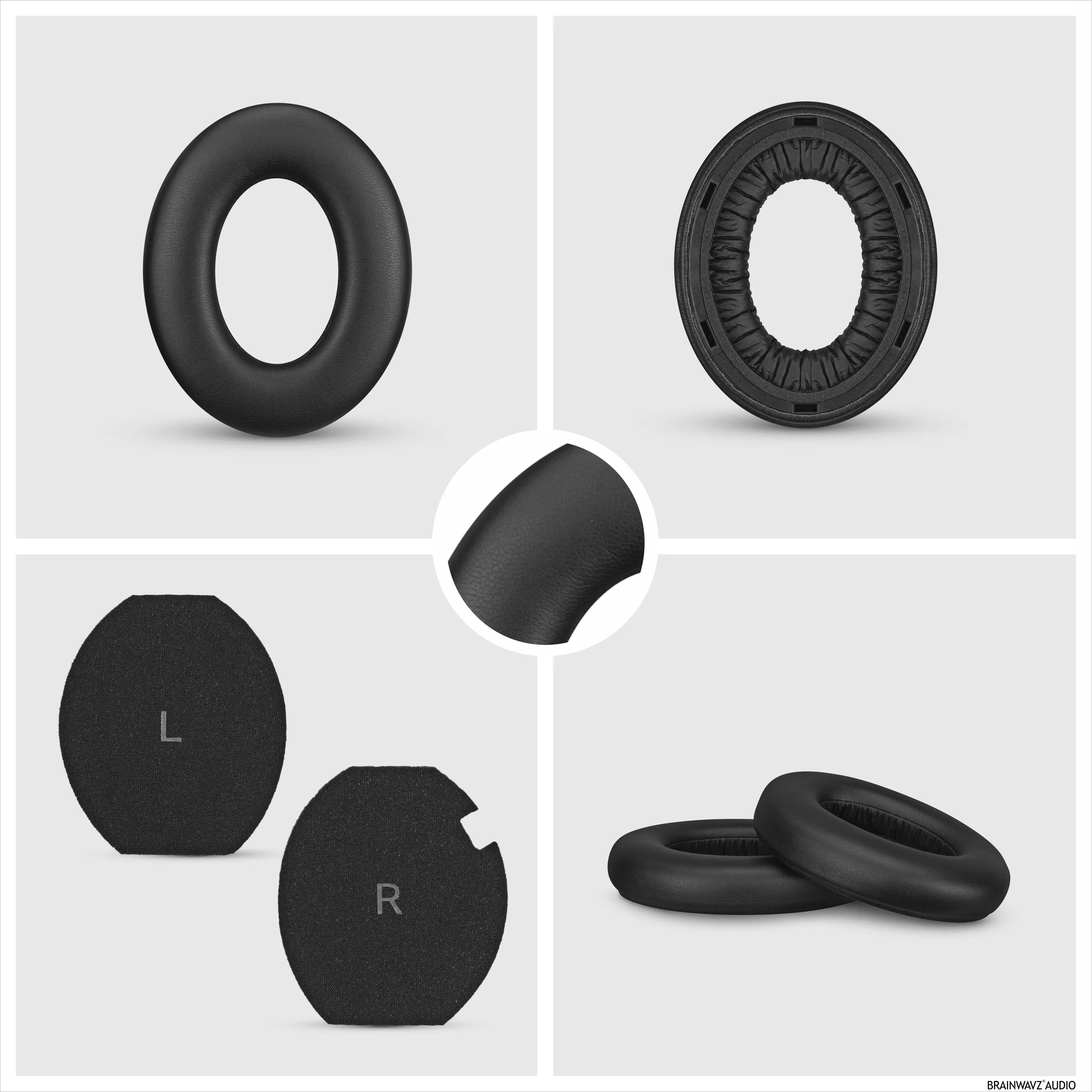 Replacement Earpads for Sennheiser Momentum 4 Wireless Headphones with Soft PU Leather & Memory Foam