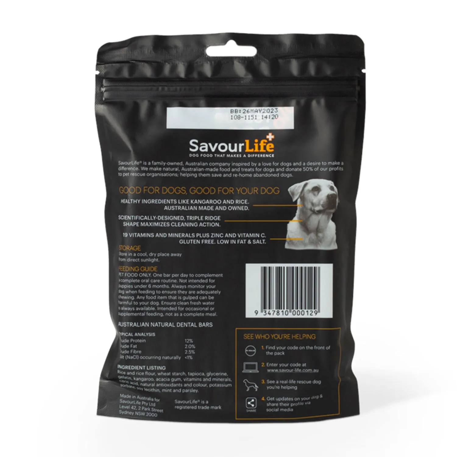 SavourLife Dental Bars Medium to Large Dogs 5 Pack