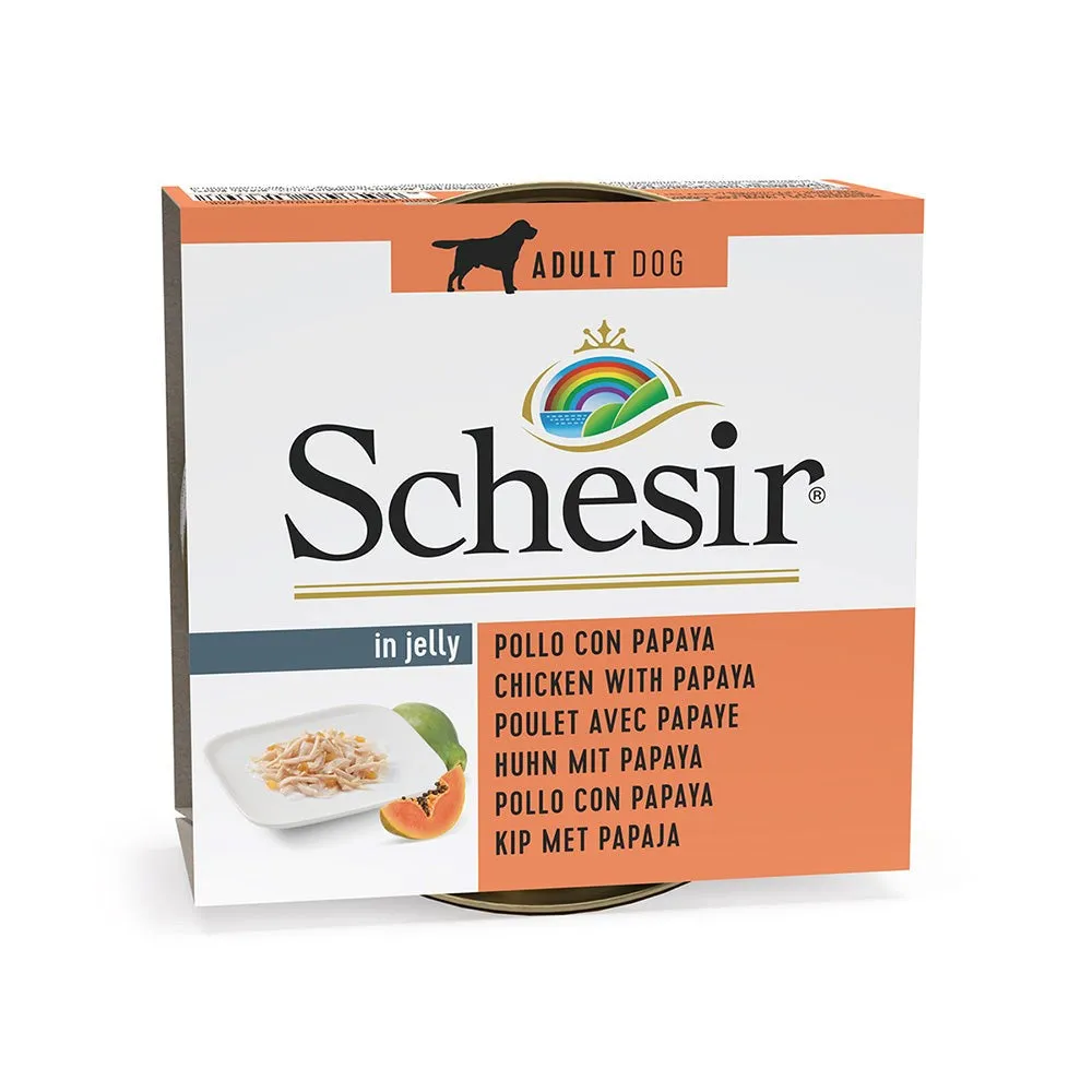 Schesir Chicken With Papaya In Jelly - Wet Dog Food - 150G