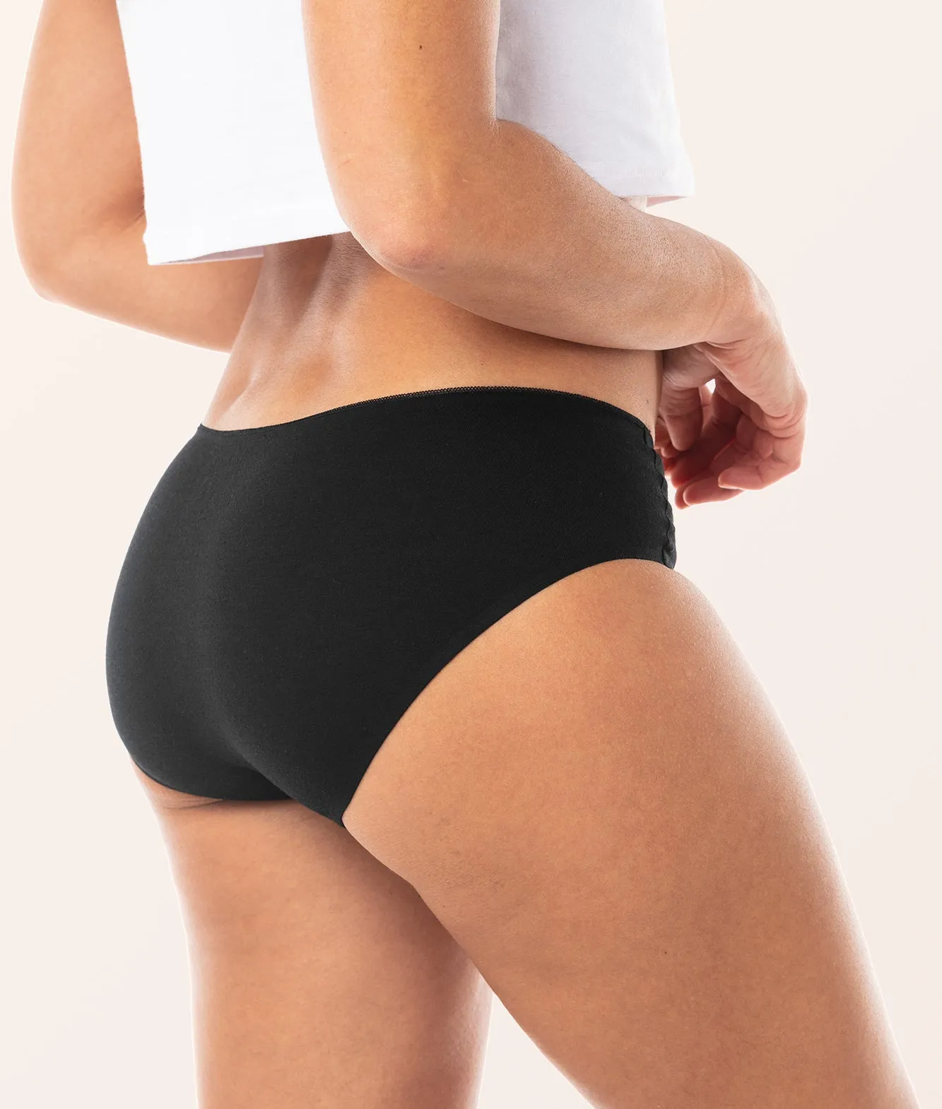 Seamless Classic Panties (3-Pack) - Black