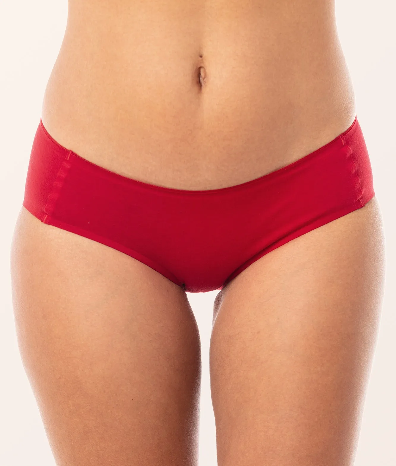 Seamless Classic Panties (3-Pack) - Black/Red/Olive Green