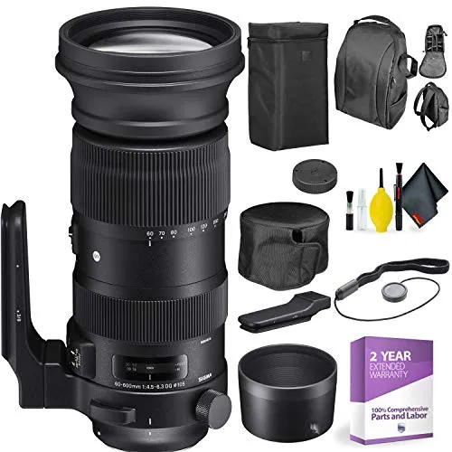 Sigma 60-600mm f/4.5-6.3 DG OS HSM Sports Lens for Nikon F   Deluxe Lens Cleaning Kit