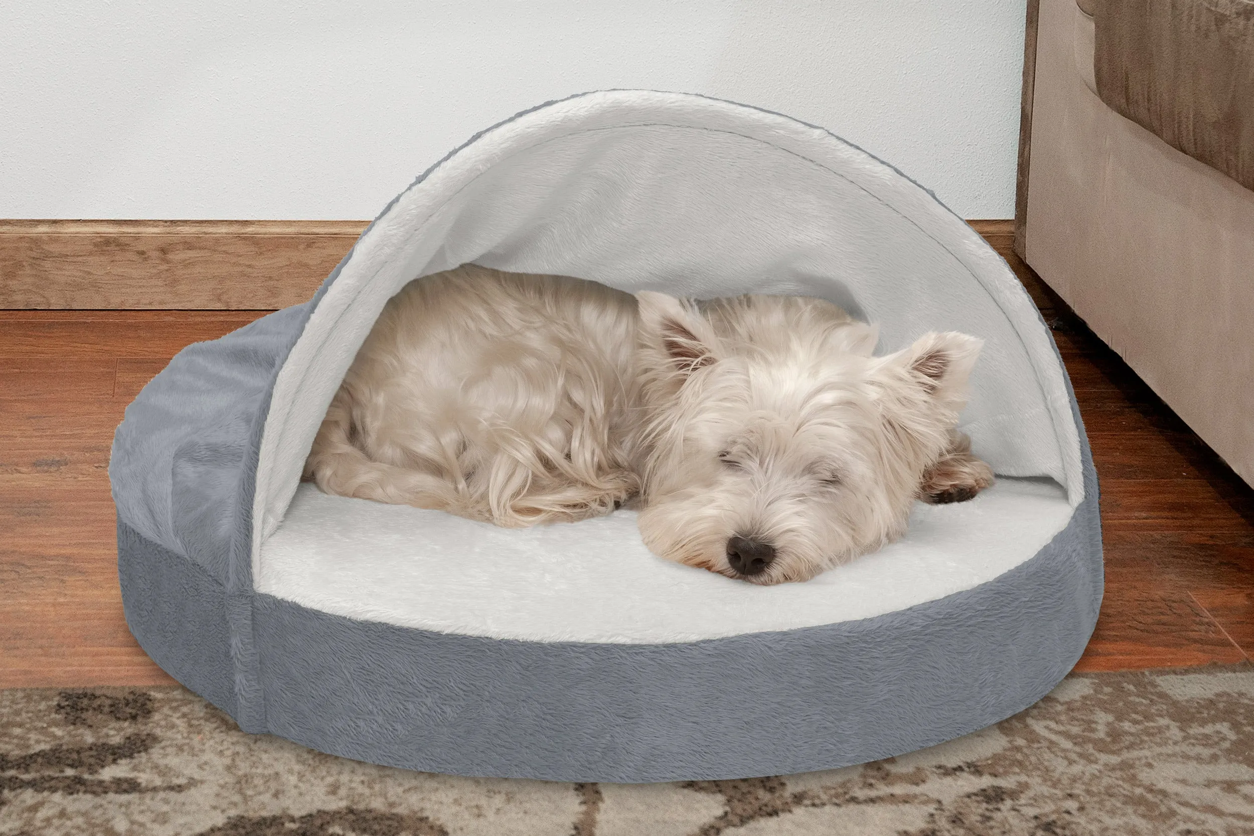 Snuggery Burrow Dog Bed - Microvelvet