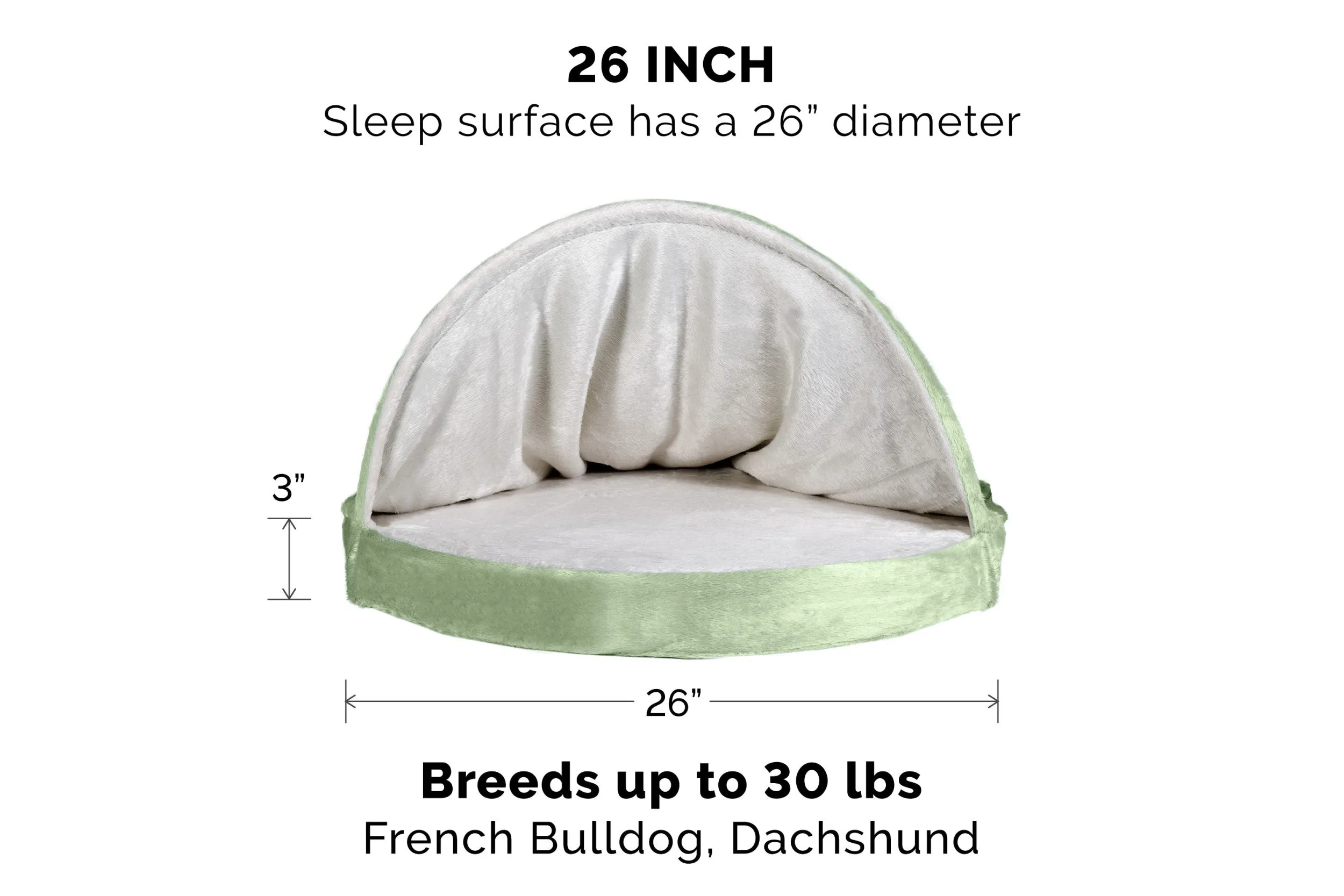 Snuggery Burrow Dog Bed - Microvelvet