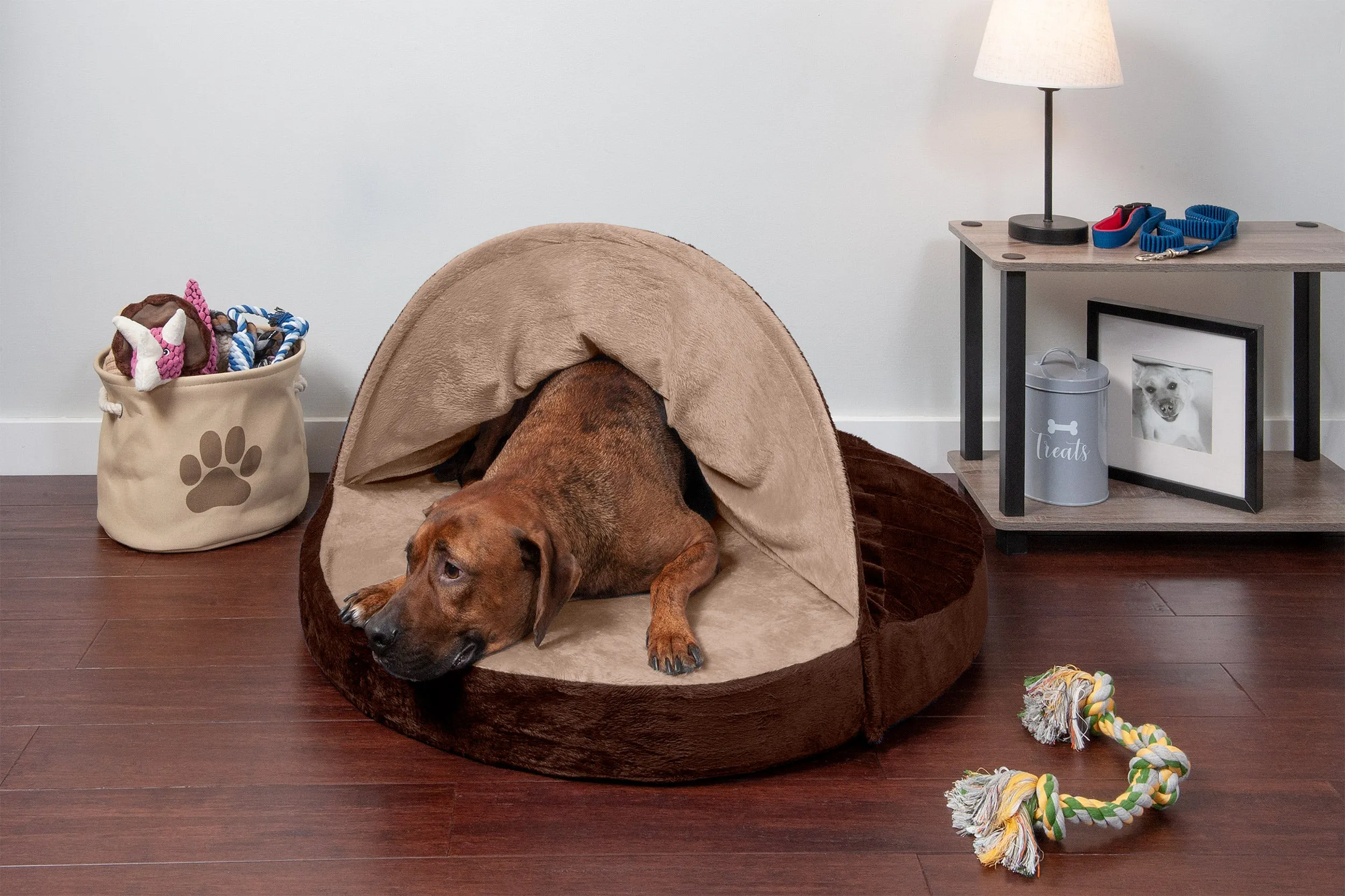 Snuggery Burrow Dog Bed - Microvelvet