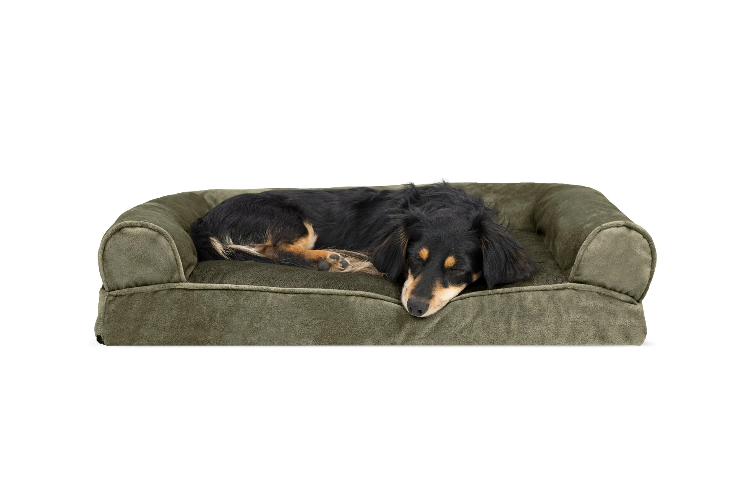 Sofa Dog Bed - Faux Fur & Velvet