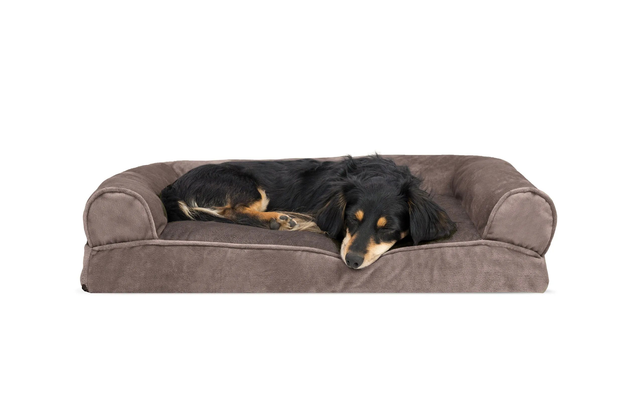 Sofa Dog Bed - Faux Fur & Velvet