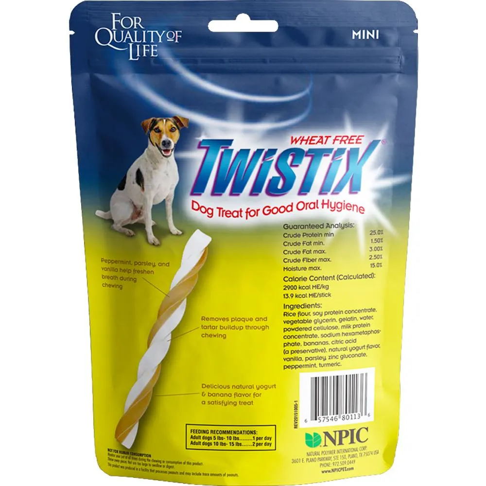 Twistix Yogurt Banana Large Dental Dog Treats 156g