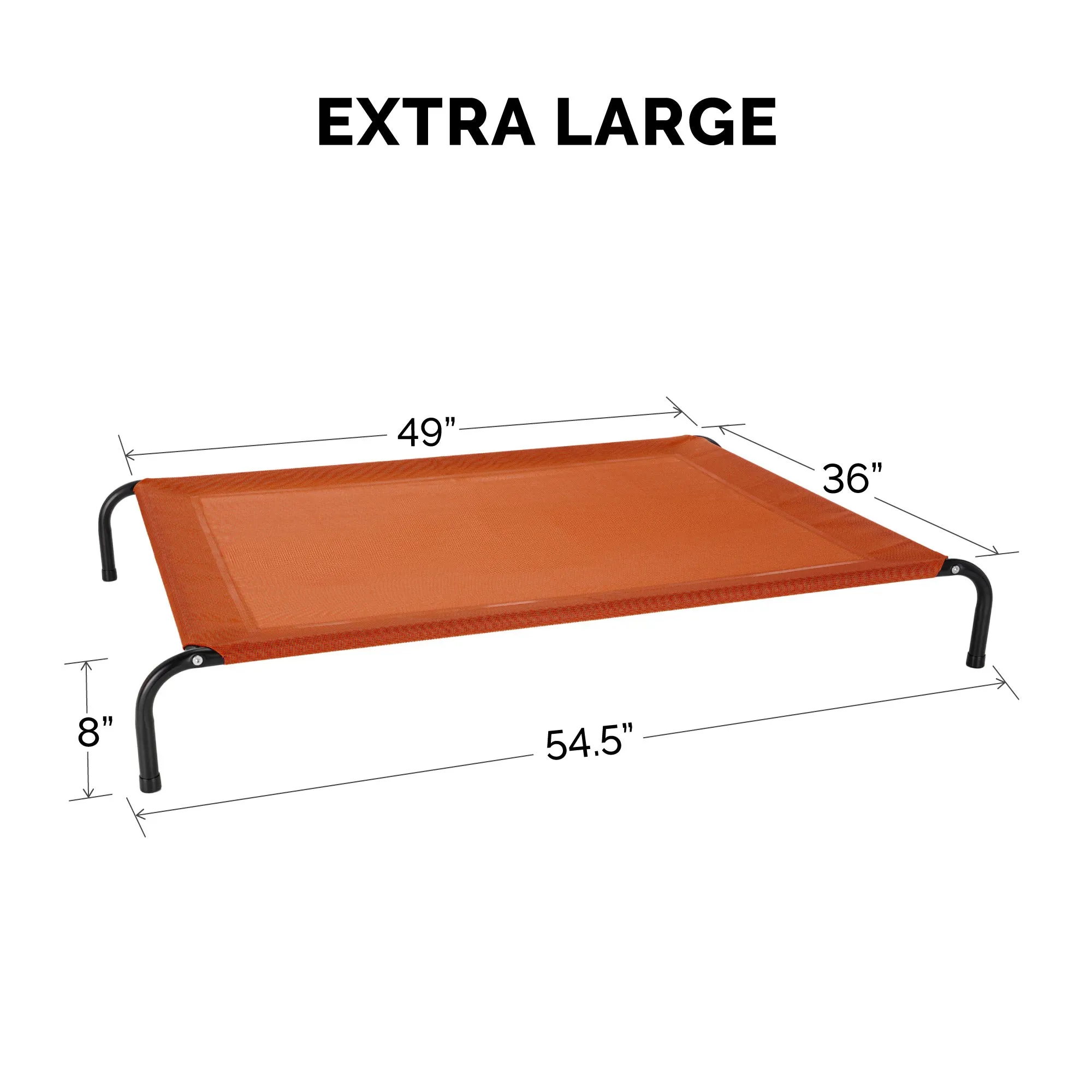 Water Resistant Elevated Pet Cot - Reinforced Mesh