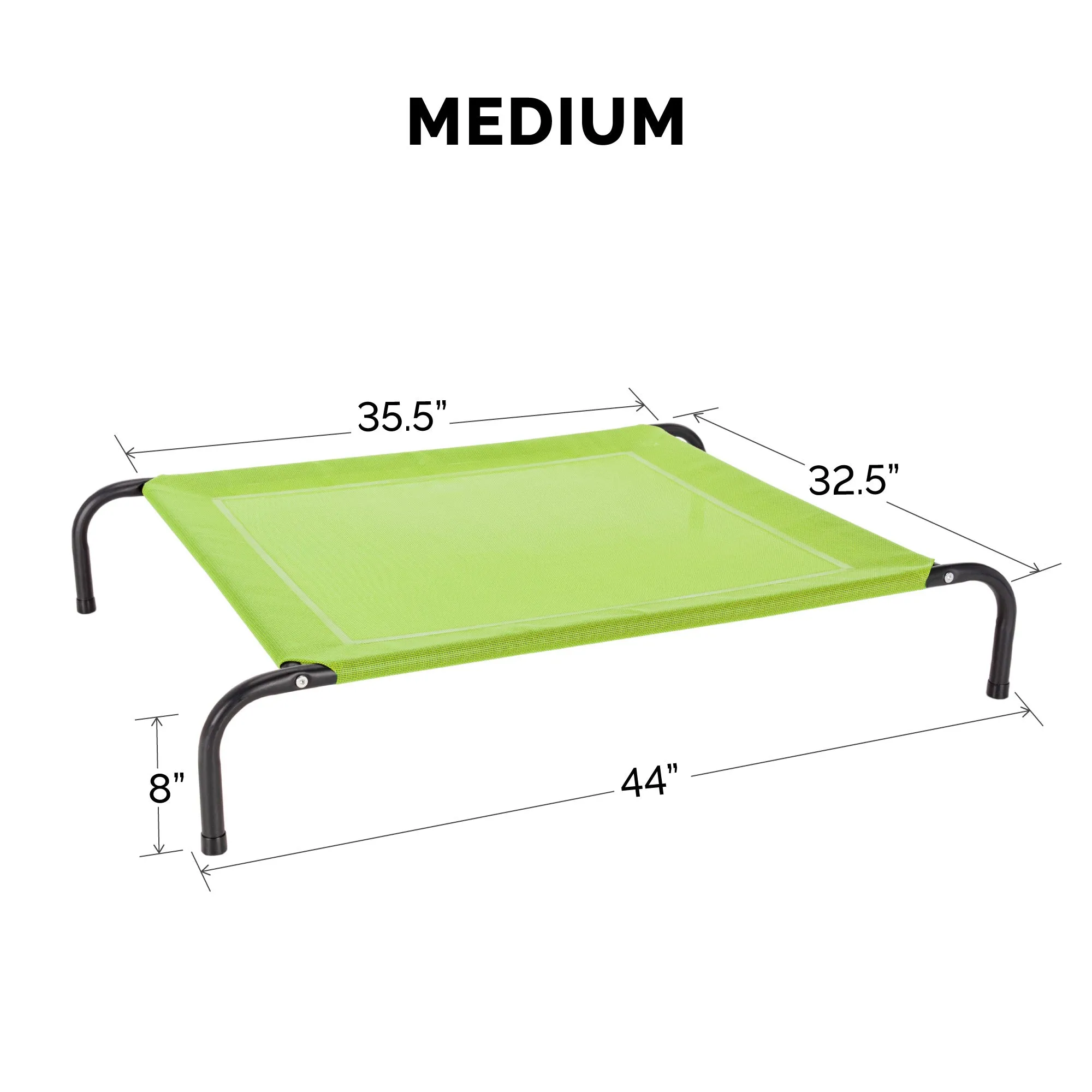 Water Resistant Elevated Pet Cot - Reinforced Mesh