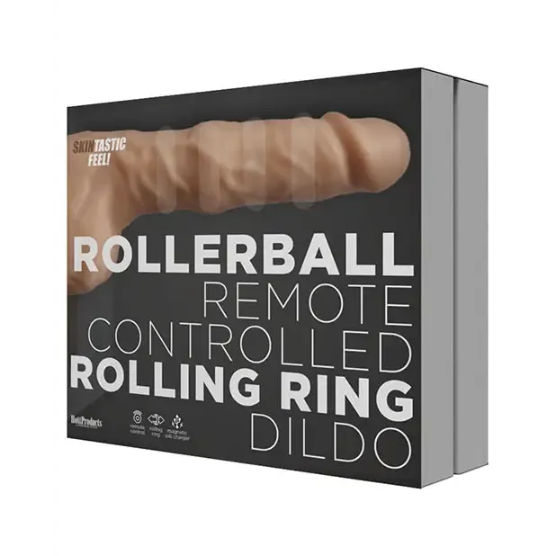 (wd) Rollerball Dildo W/ Rolli Ball Function & Suction Cup