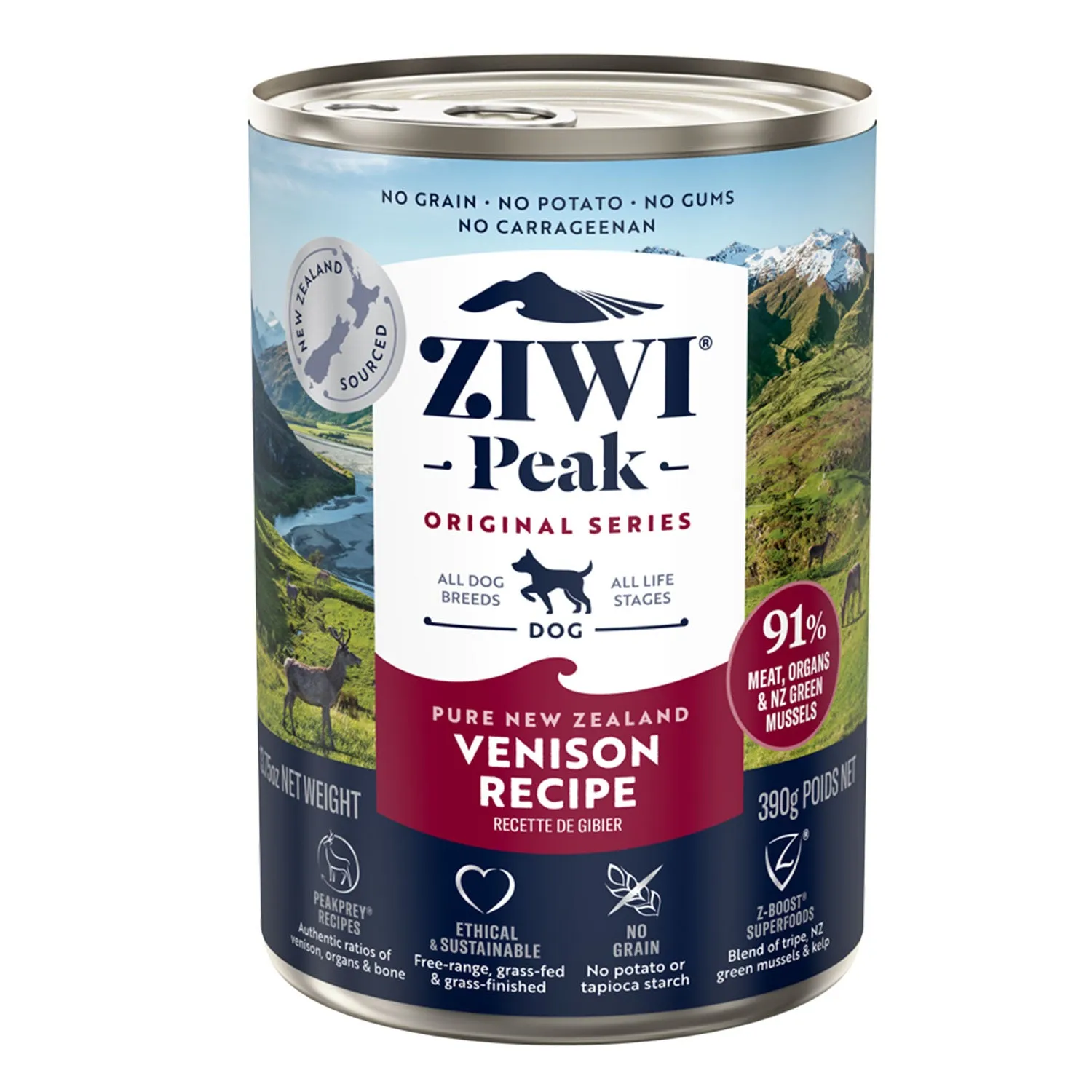 ZIWI Peak Venison Canned Wet Dog Food