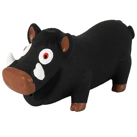 Zoobilee Grunting Latex Warthog Dog Toy